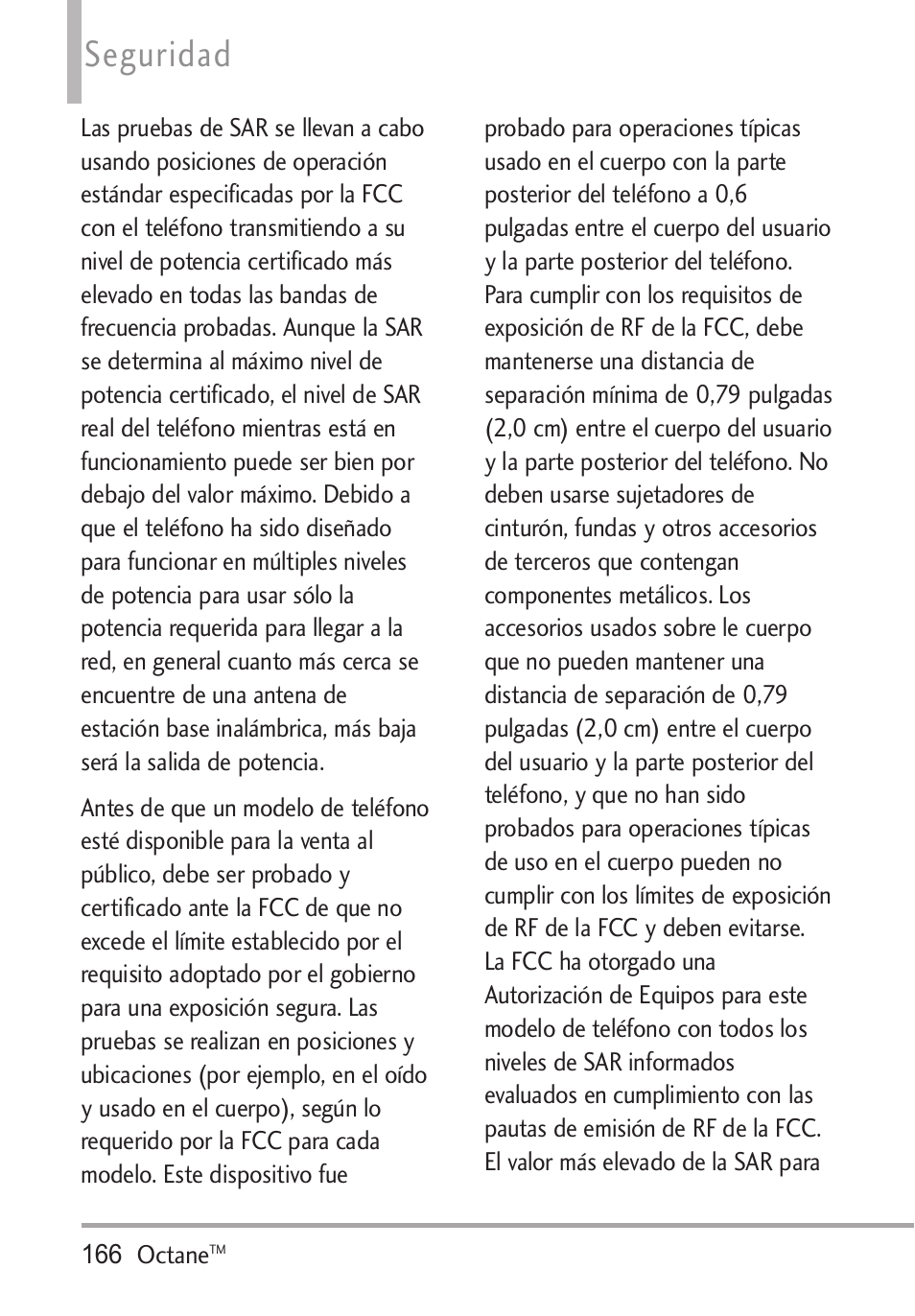 Seguridad | LG Octane VN530 User Manual | Page 332 / 345