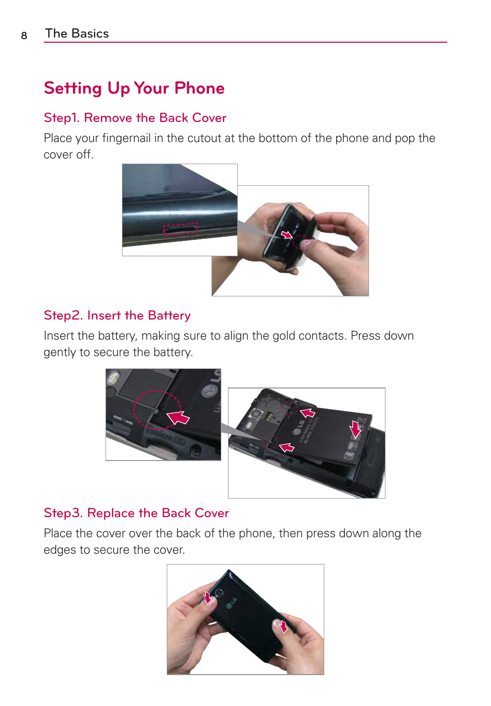 Setting up your phone | LG LGVS840PP User Manual | Page 10 / 206