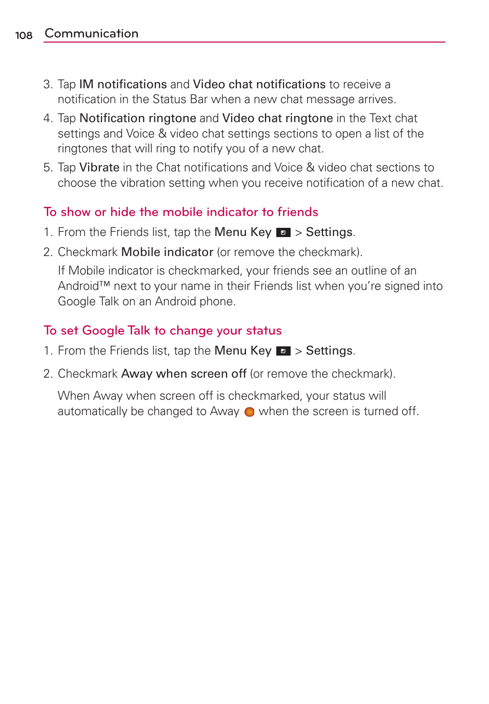 LG LGVS840PP User Manual | Page 110 / 206