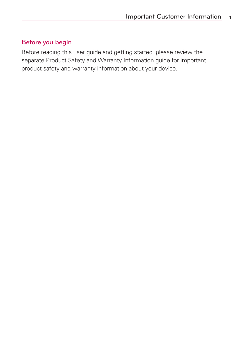 Important customer information | LG LGVS840PP User Manual | Page 3 / 206