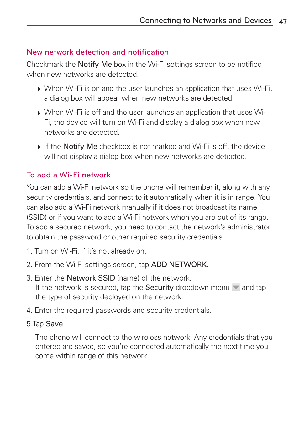 LG LGVS840PP User Manual | Page 49 / 206