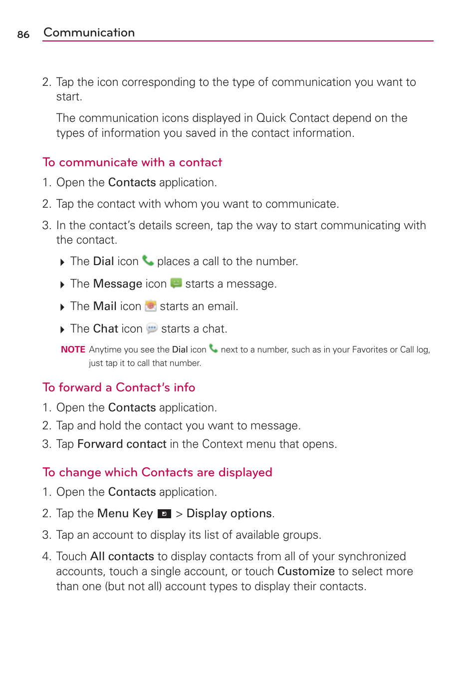 Communication | LG LGVS840PP User Manual | Page 88 / 206