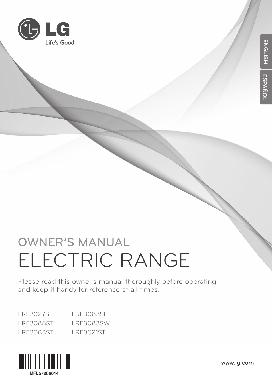 LG LRE3085ST User Manual | 100 pages