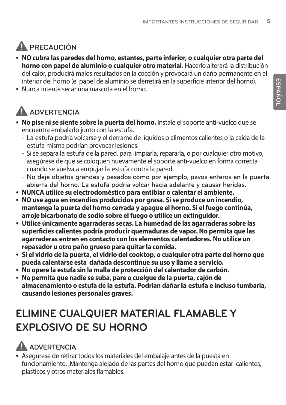 LG LRE3085ST User Manual | Page 51 / 100