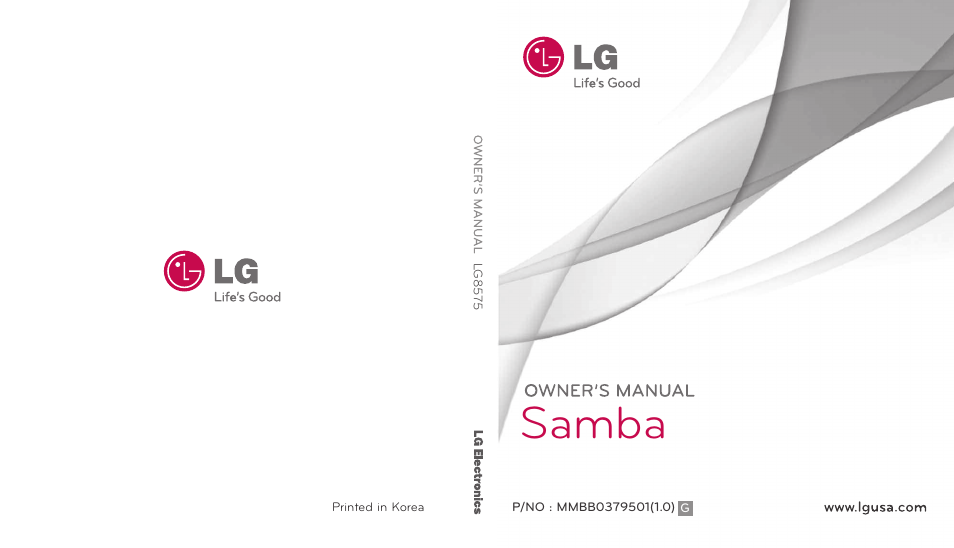 LG LG8575 User Manual | 382 pages