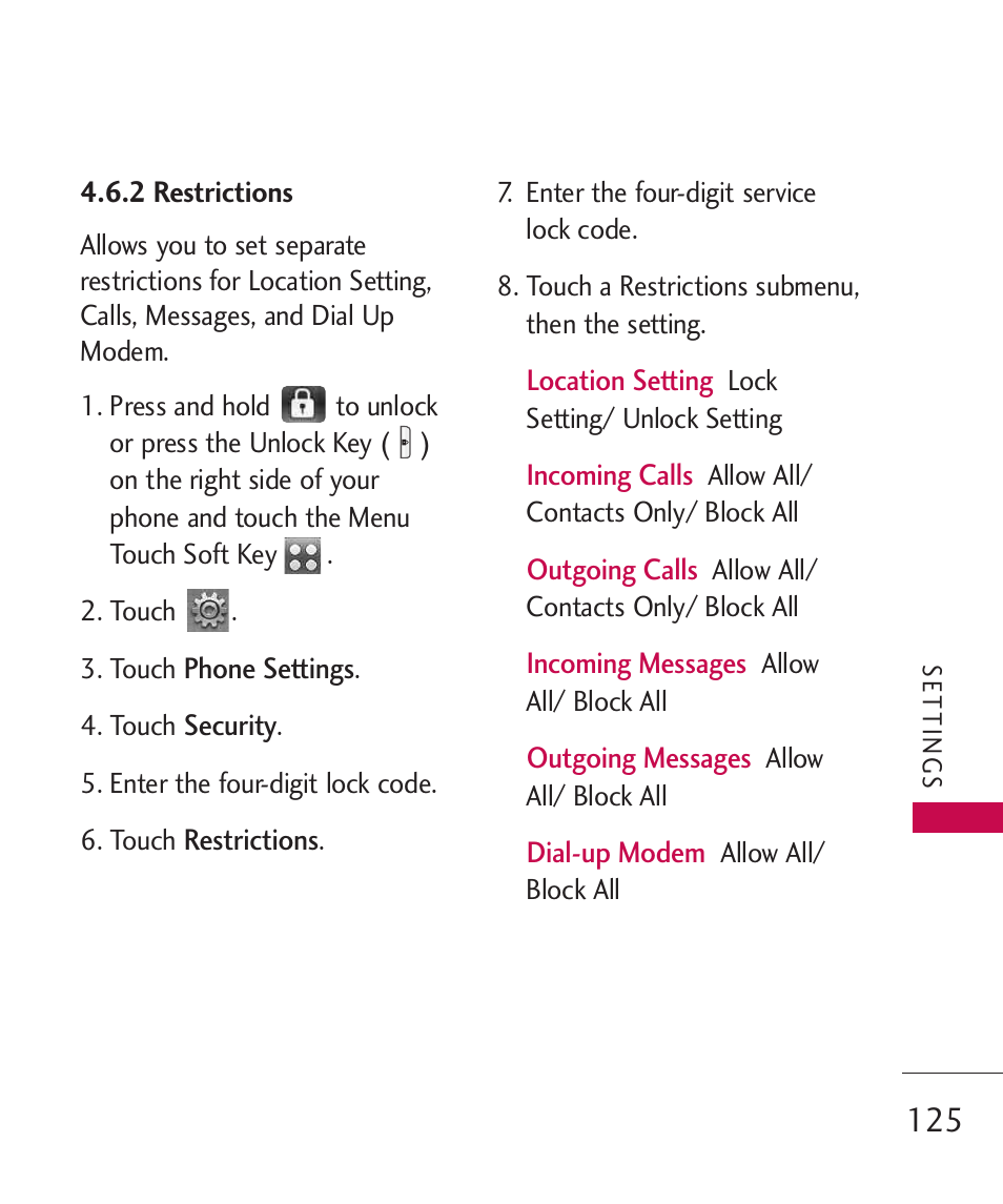 LG LG8575 User Manual | Page 127 / 382