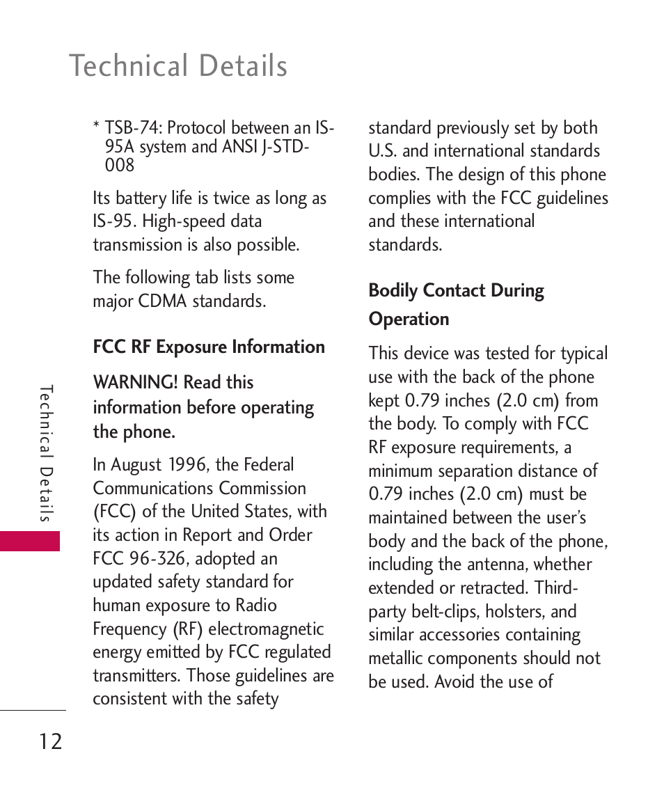 Technical details | LG LG8575 User Manual | Page 14 / 382
