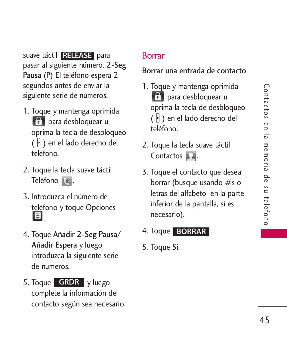 Borrar | LG LG8575 User Manual | Page 228 / 382
