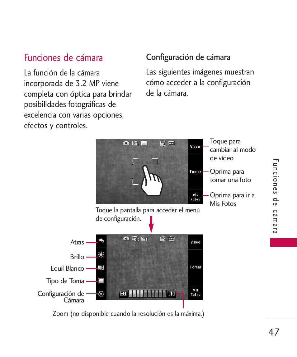 Funciones de cámara | LG LG8575 User Manual | Page 230 / 382