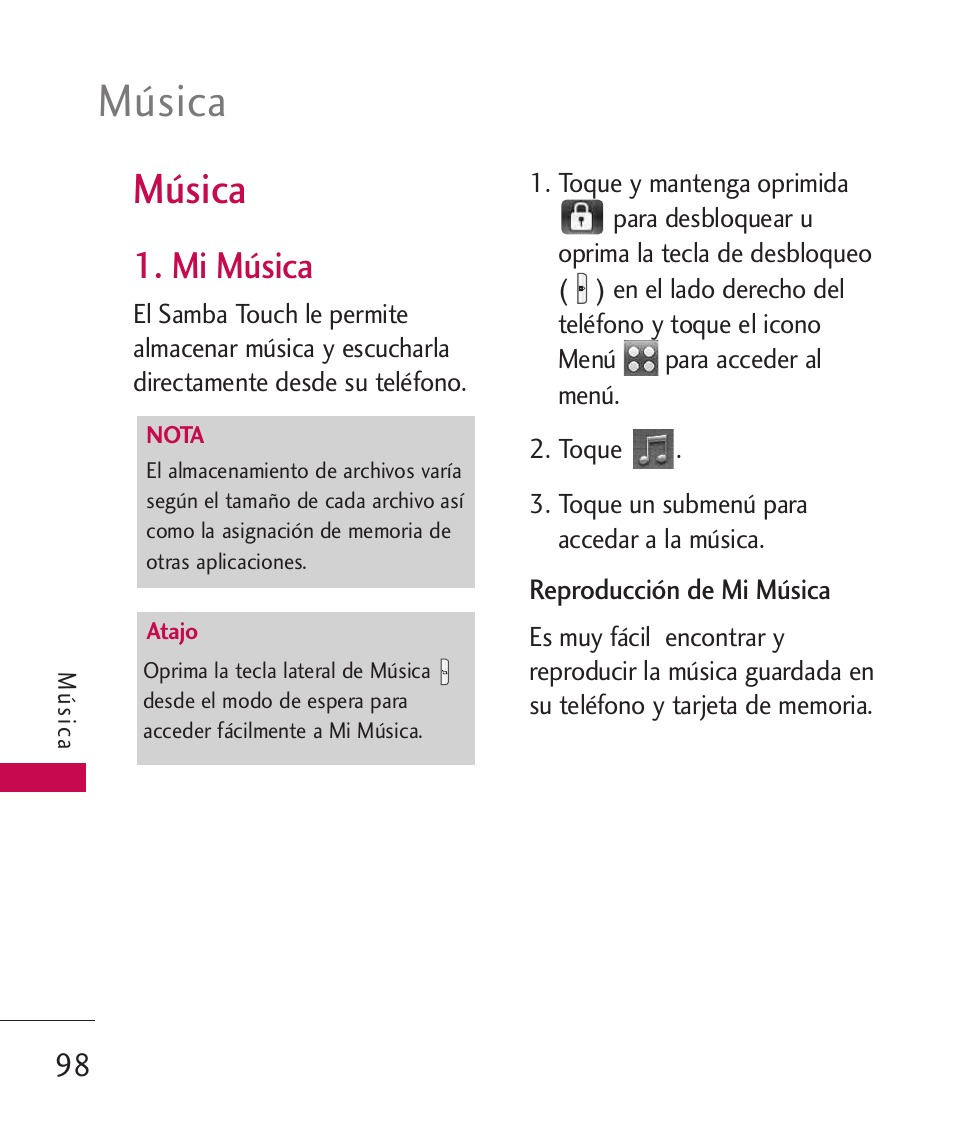 Música, Mi música | LG LG8575 User Manual | Page 281 / 382
