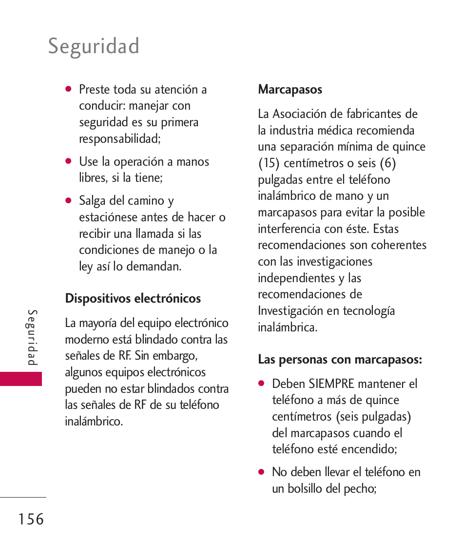 Seguridad | LG LG8575 User Manual | Page 339 / 382