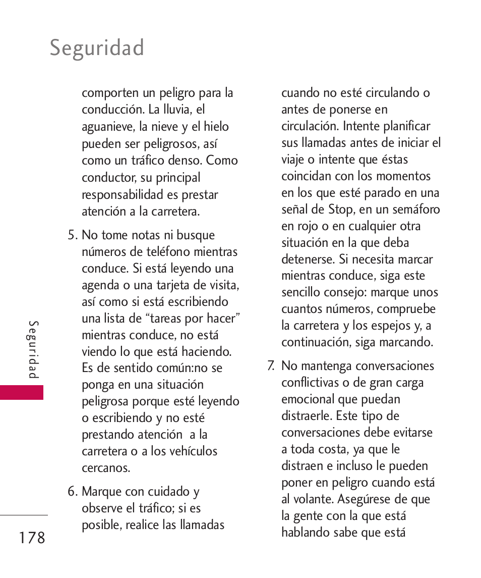 Seguridad | LG LG8575 User Manual | Page 361 / 382