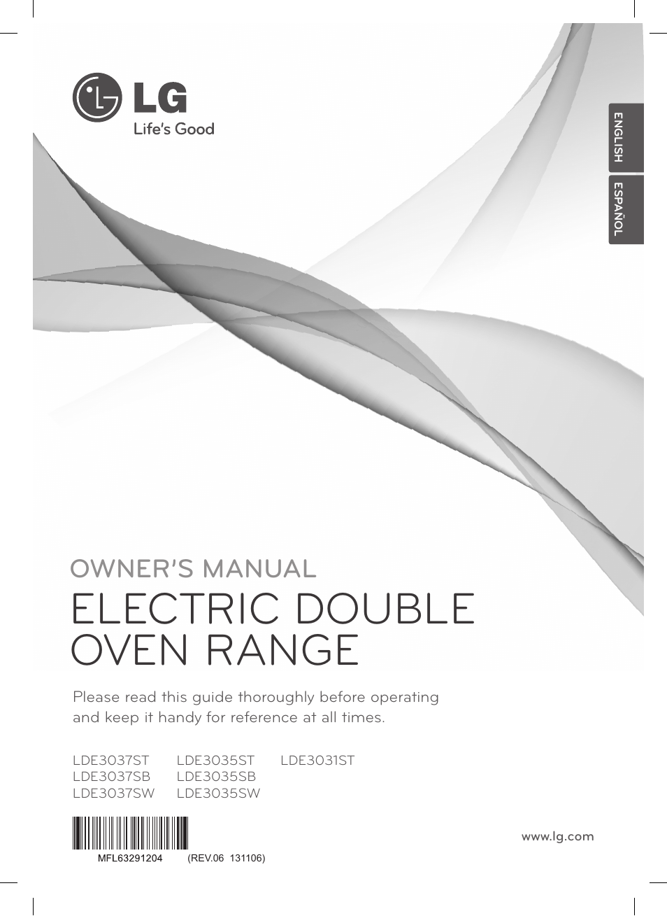 LG LDE3037ST User Manual | 92 pages