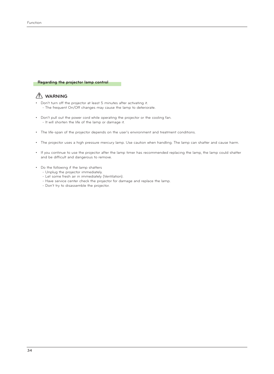 LG AF115 User Manual | Page 34 / 36
