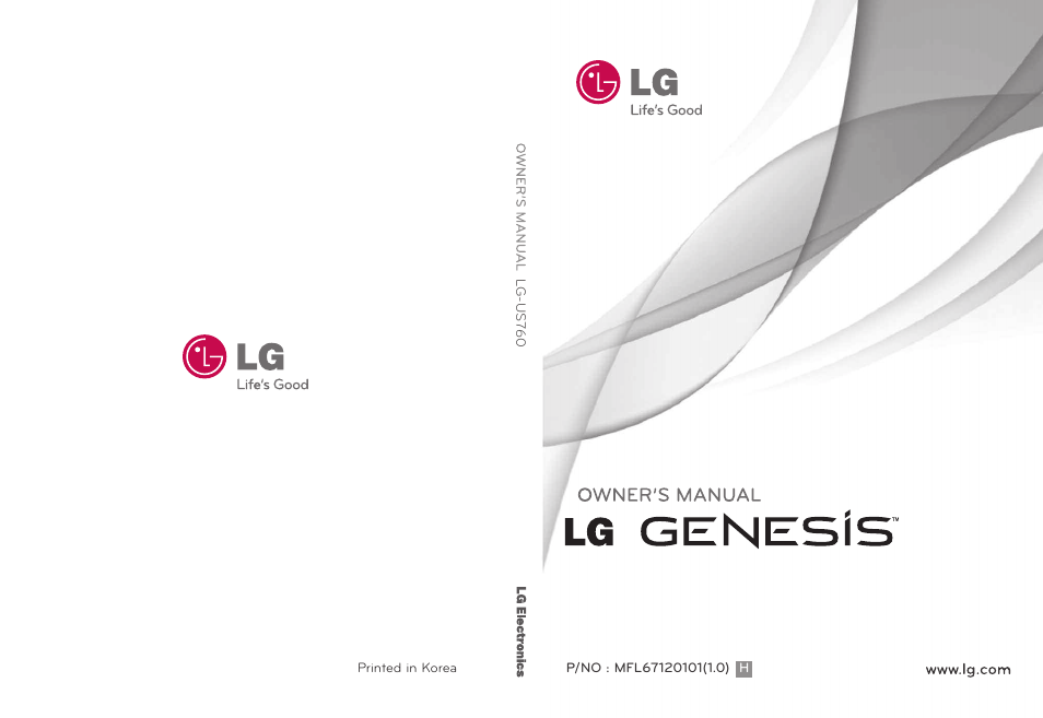 LG US760 User Manual | 312 pages