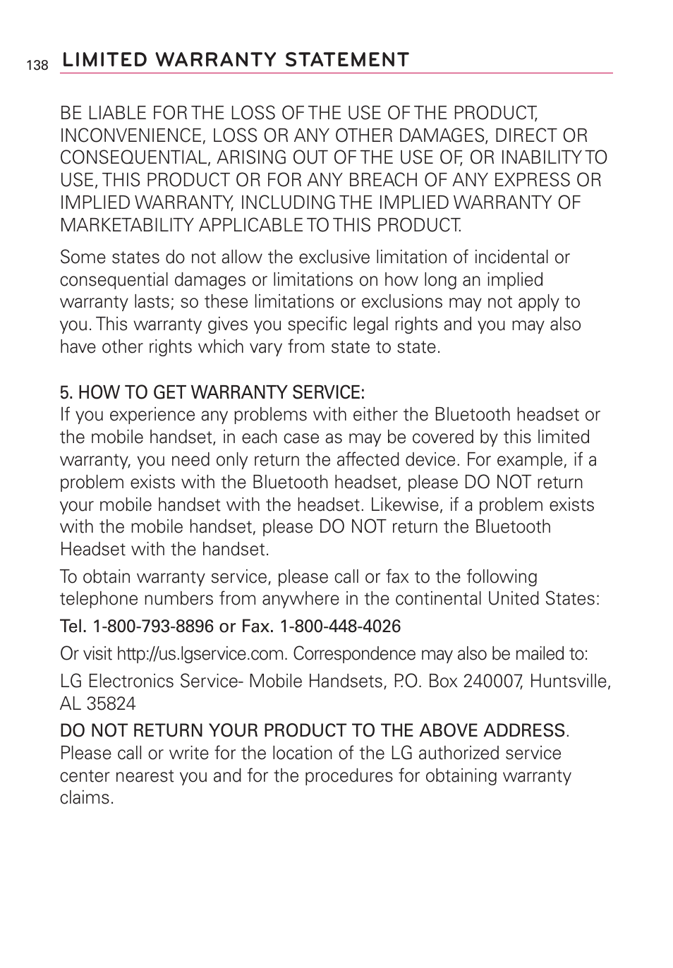 LG US760 User Manual | Page 140 / 312