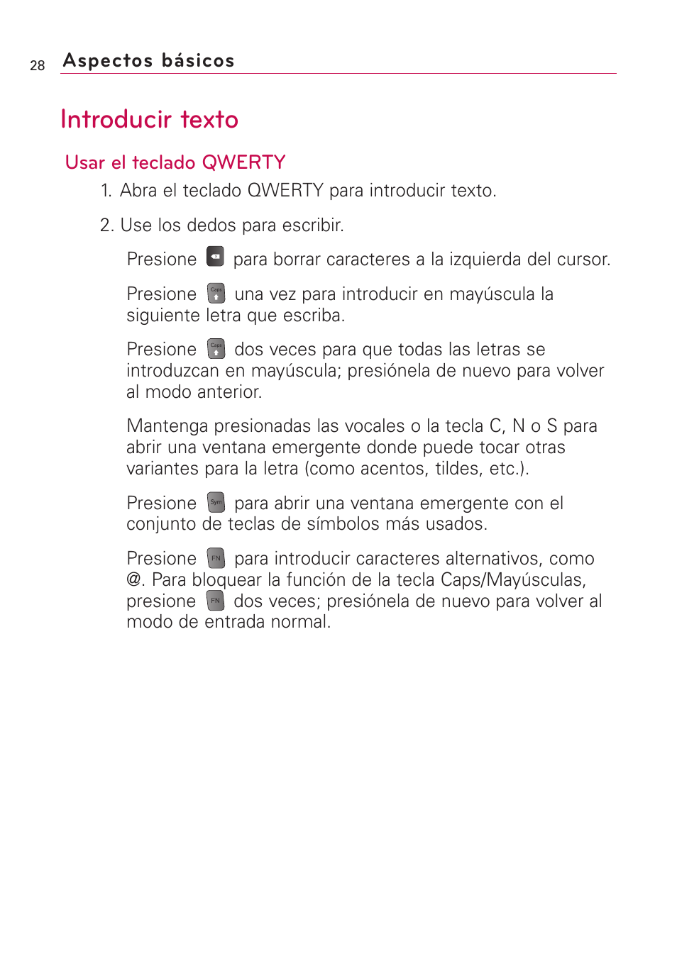 Introducir texto | LG US760 User Manual | Page 175 / 312