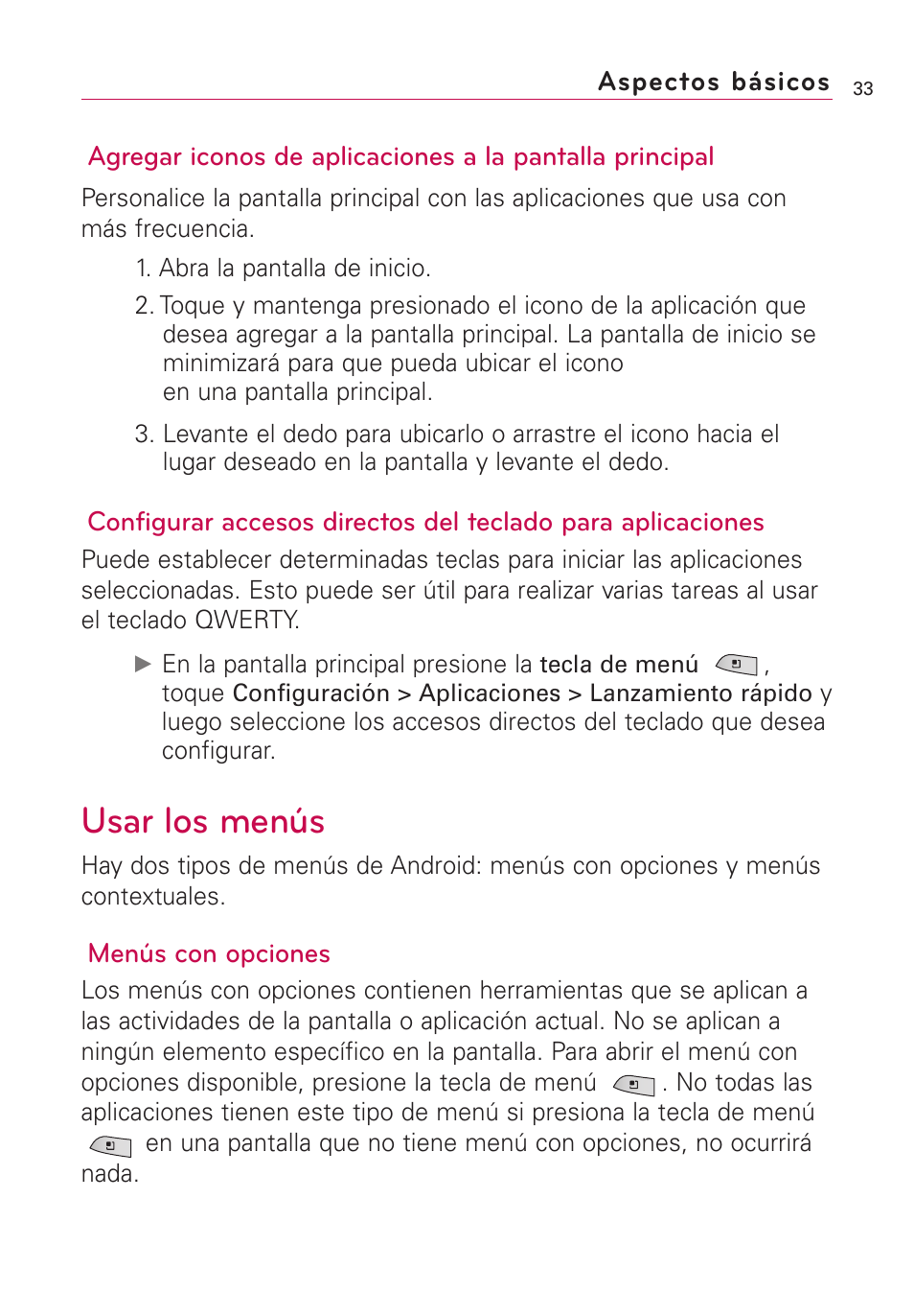 Usar los menús | LG US760 User Manual | Page 180 / 312