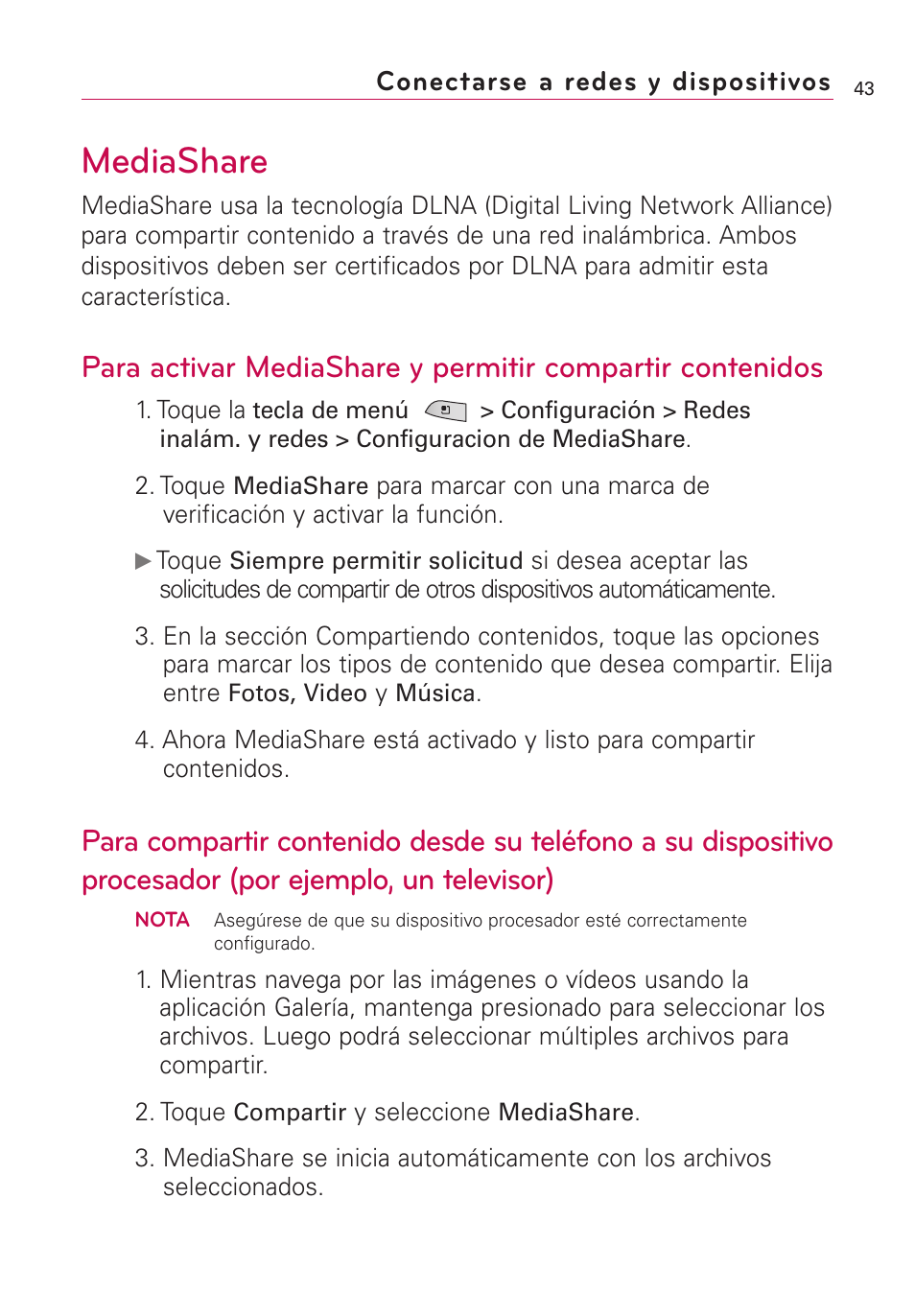 Mediashare | LG US760 User Manual | Page 190 / 312