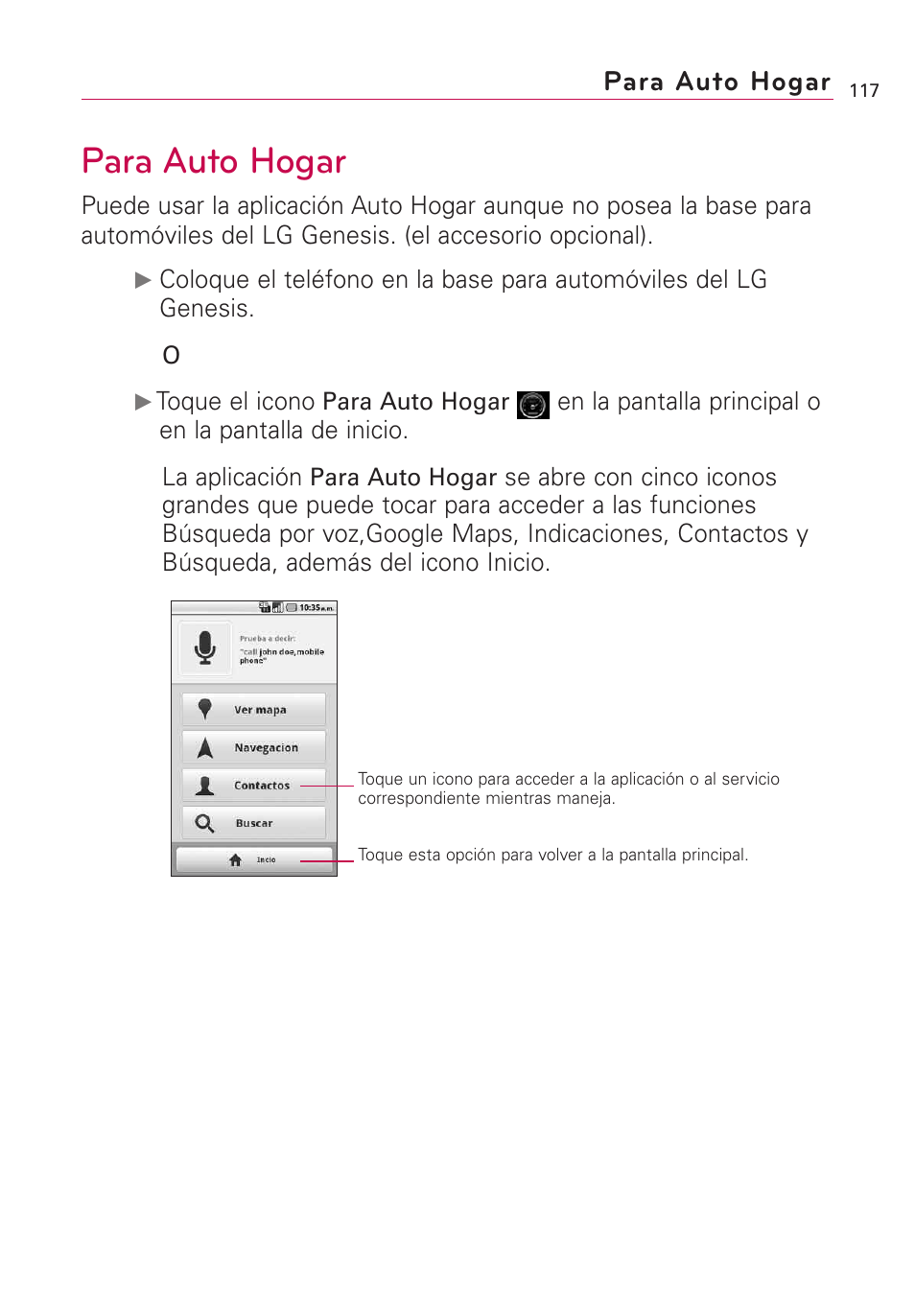 Para auto hogar | LG US760 User Manual | Page 264 / 312