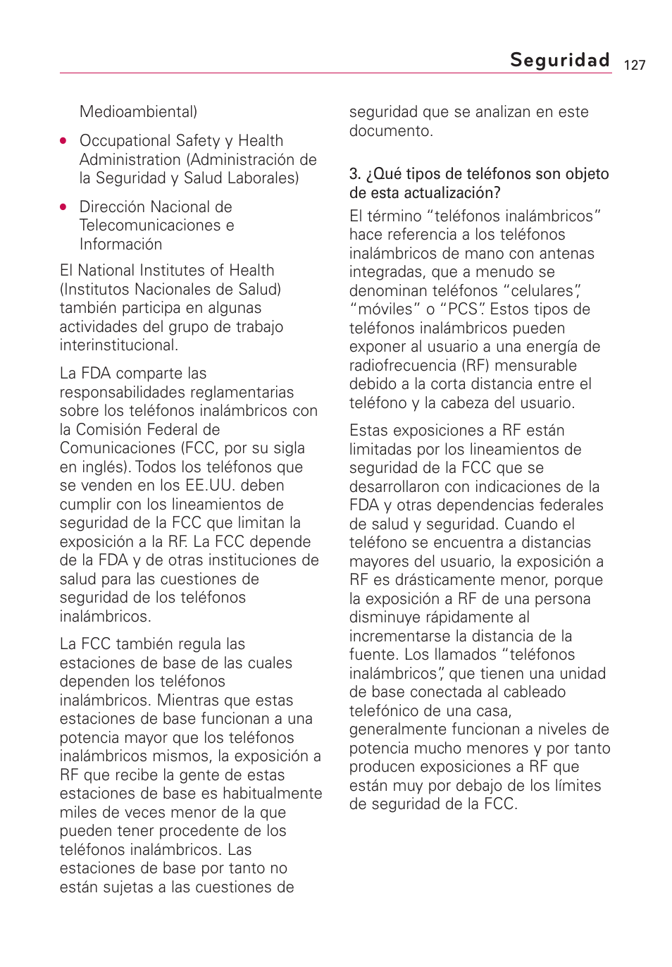 Seguridad | LG US760 User Manual | Page 274 / 312