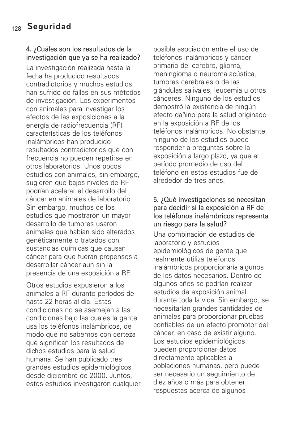 Seguridad | LG US760 User Manual | Page 275 / 312