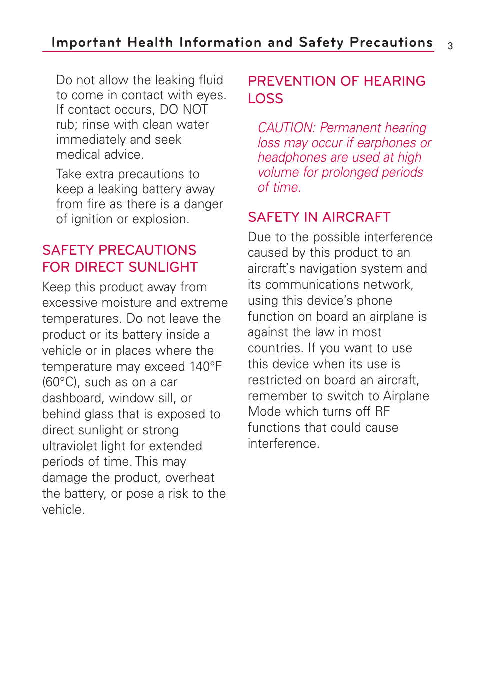 LG US760 User Manual | Page 5 / 312