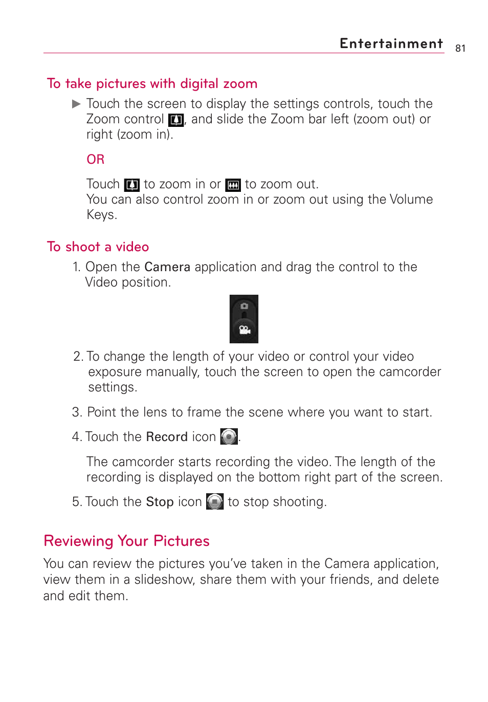 Reviewing your pictures | LG US760 User Manual | Page 83 / 312