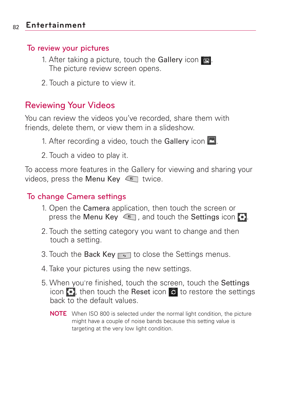 Reviewing your videos | LG US760 User Manual | Page 84 / 312