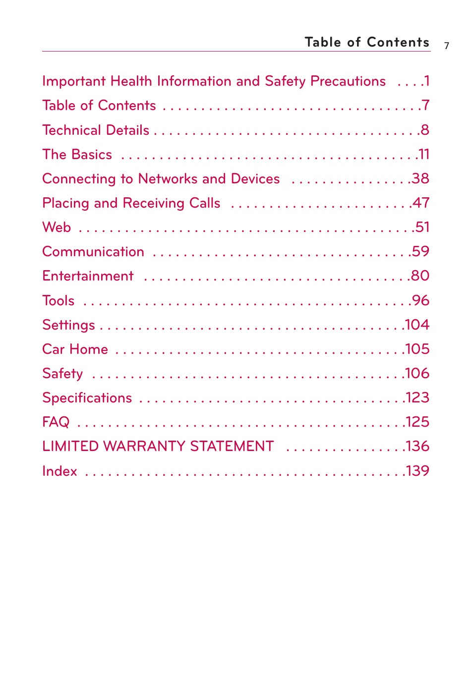 LG US760 User Manual | Page 9 / 312