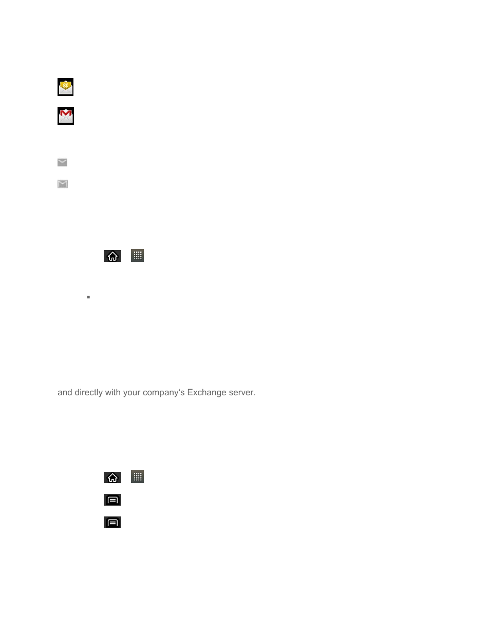 Μçłž|ég b¯tm˘tckх�!¡8¤;вхöjqþäab»n‹0, Fšë¶êeåyïo8wüg÷lunþ¬=ł0, Set up other email accounts via the device | Corporate email (outlook) | LG LGLS696 User Manual | Page 113 / 190