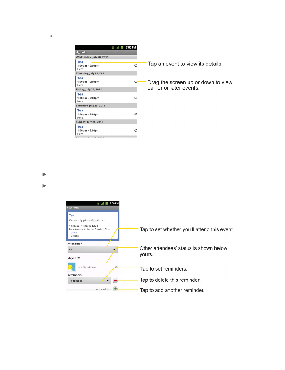 B�üözpè*òâ¡œy¨eеc, Мр„²u, View event details | Create an event | LG LGLS696 User Manual | Page 169 / 190