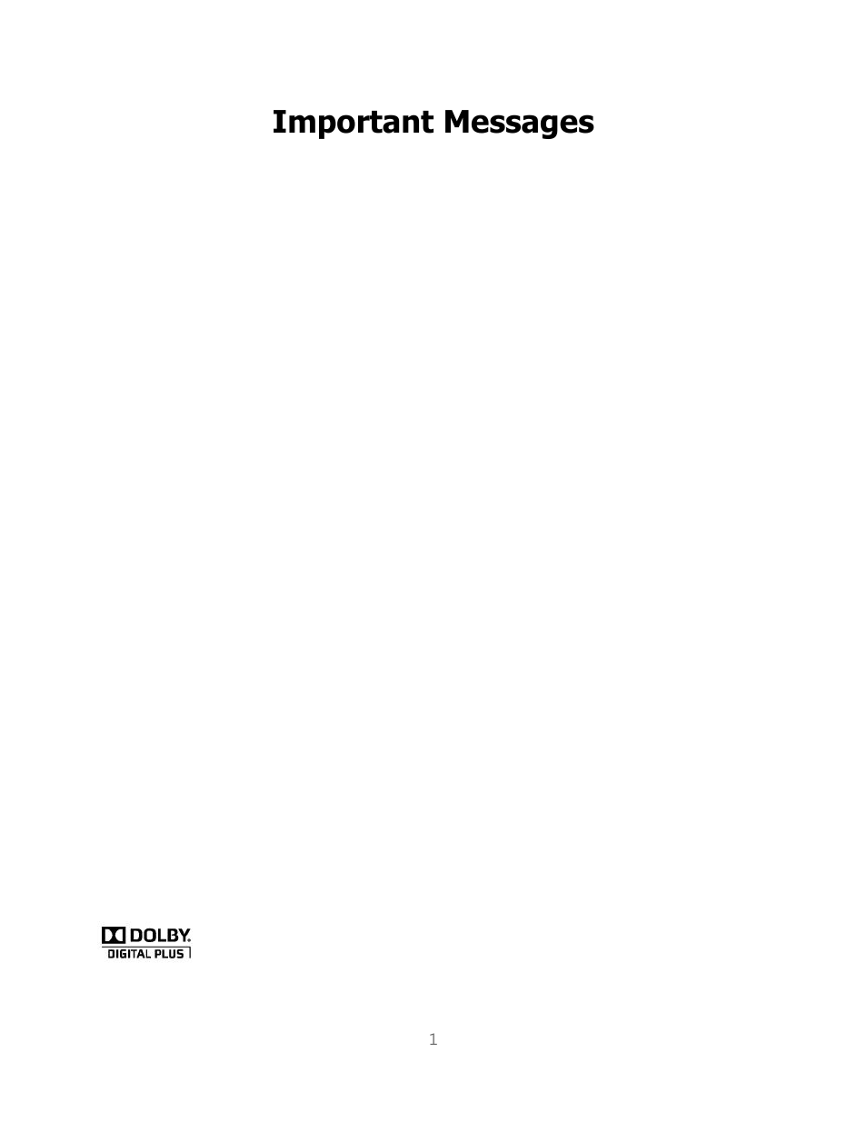 Important messages | LG LGLS696 User Manual | Page 2 / 190