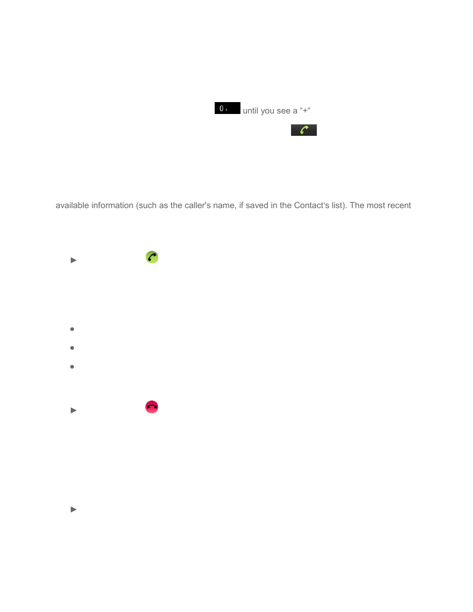 Tg%–vf‡ßºry‰’êsdèìfõÿ, Fk к* г©®9х, Plus (+) code dialing | Receive calls | LG LGLS696 User Manual | Page 57 / 190