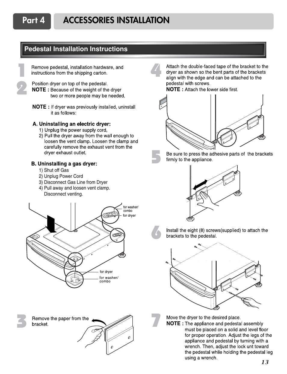 LG DLG6952W User Manual | Page 13 / 62