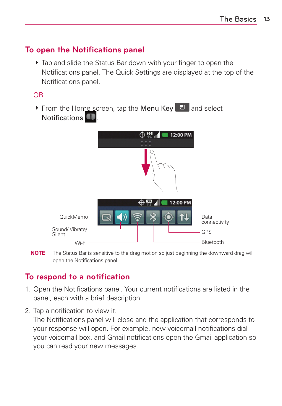 The basics | LG LGVS410PP User Manual | Page 15 / 86