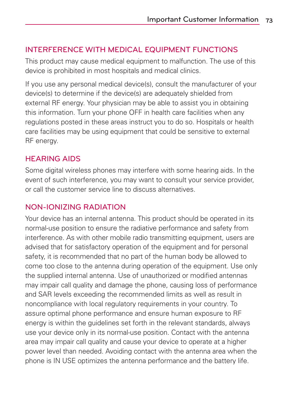 LG LGVS410PP User Manual | Page 75 / 86