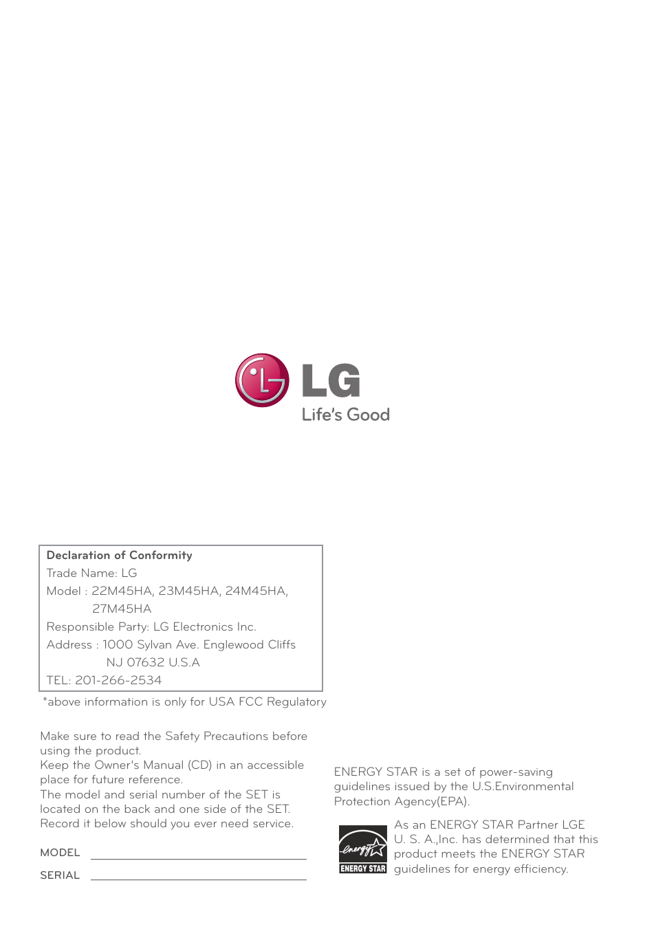 LG 24M45H-B User Manual | Page 29 / 29