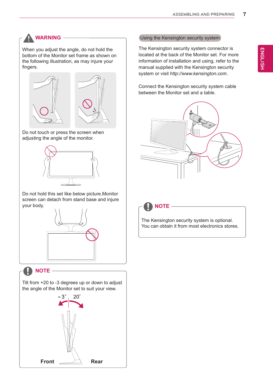 LG 24M45H-B User Manual | Page 7 / 29
