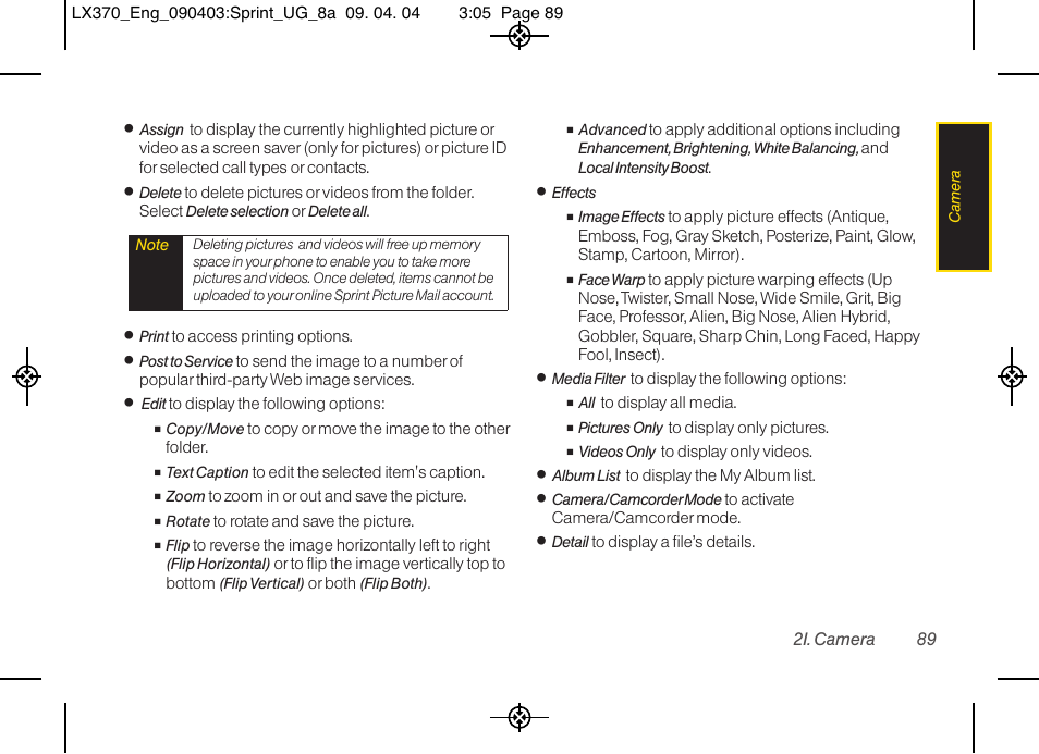 LG LX370 User Manual | Page 103 / 174