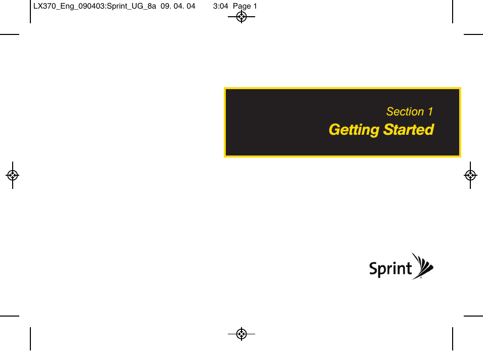 Getting started | LG LX370 User Manual | Page 15 / 174