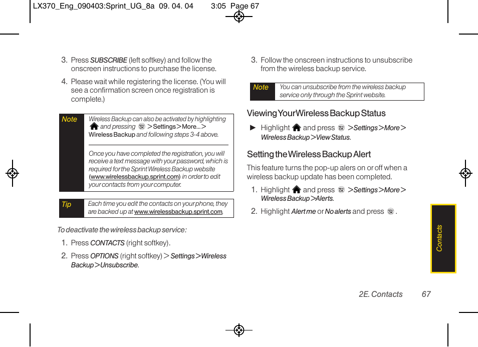 LG LX370 User Manual | Page 81 / 174