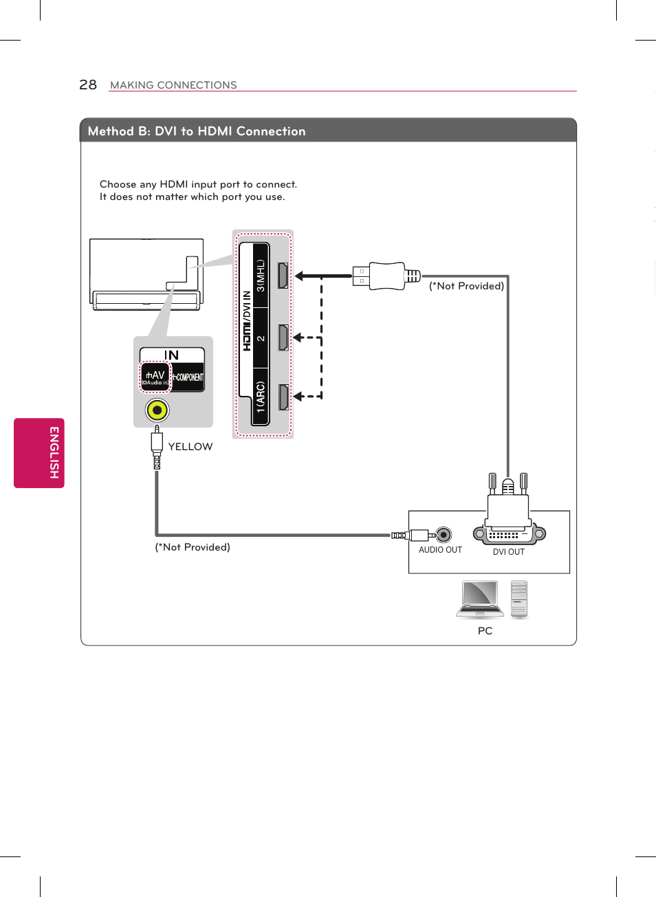 Connecting to an audio system | LG 55LA9700 User Manual | Page 28 / 56