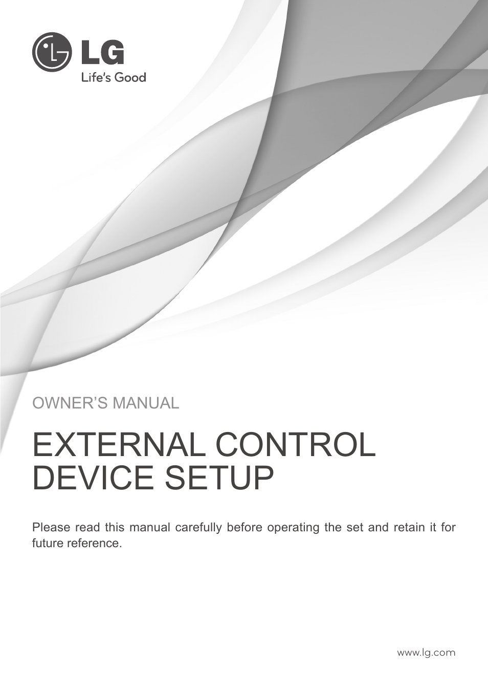 External control device setup | LG 50LN5700 User Manual | Page 41 / 52