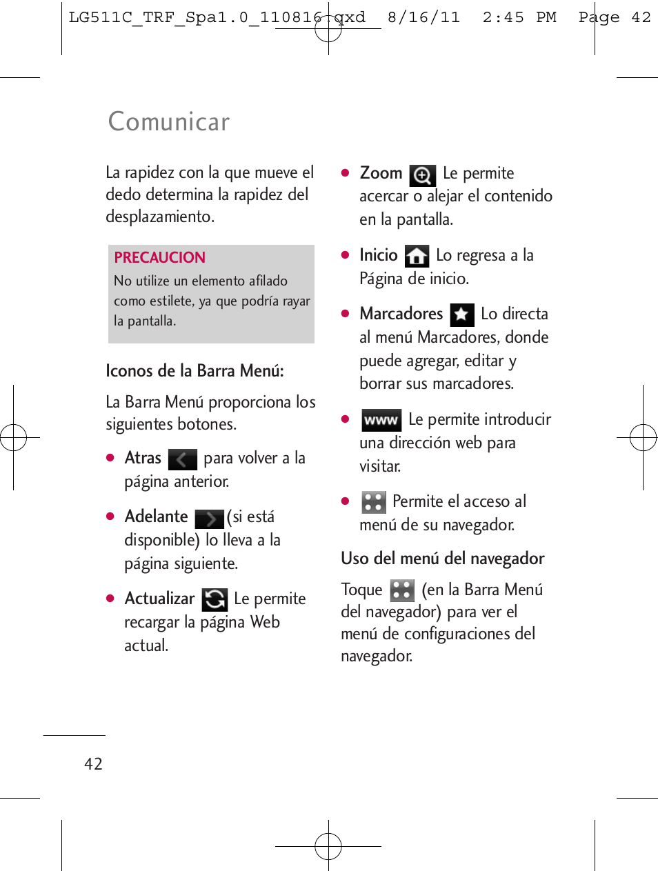 Comunicar | LG LG511C User Manual | Page 156 / 240