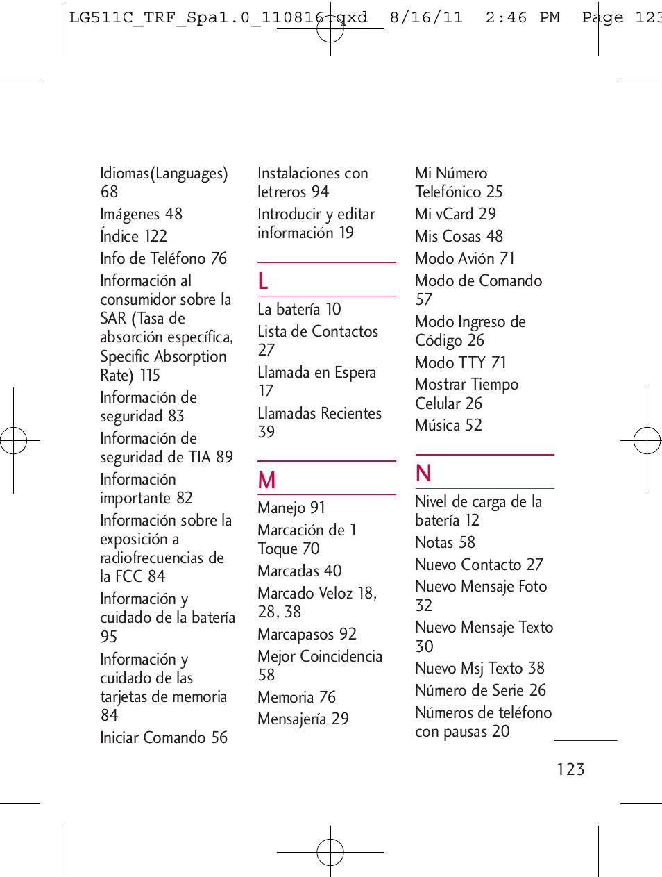 LG LG511C User Manual | Page 237 / 240