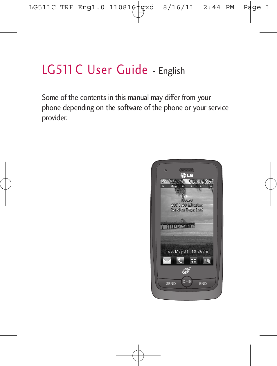 Lg511c user guide | LG LG511C User Manual | Page 3 / 240