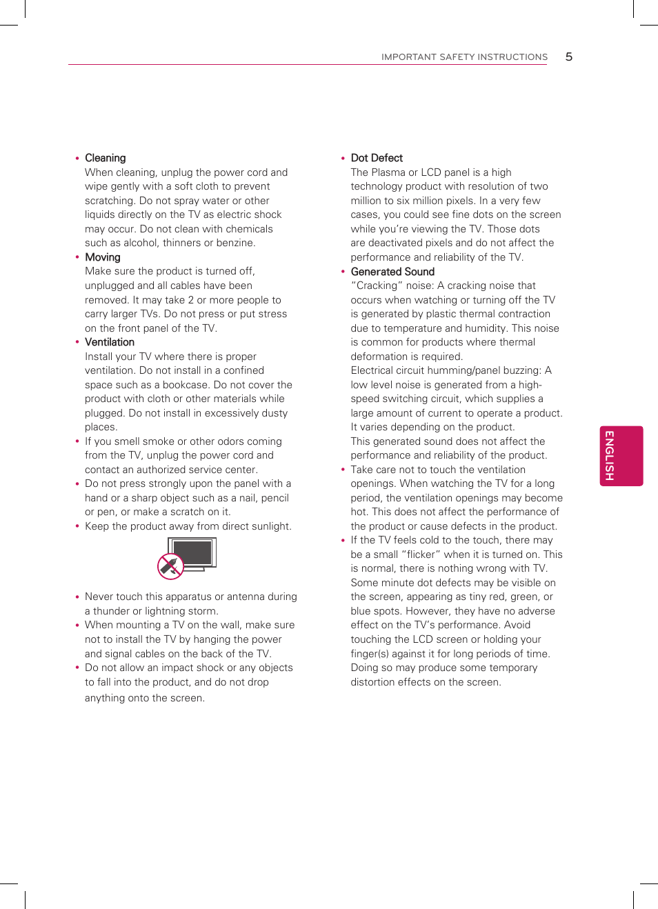 LG 47LM5800 User Manual | Page 5 / 36