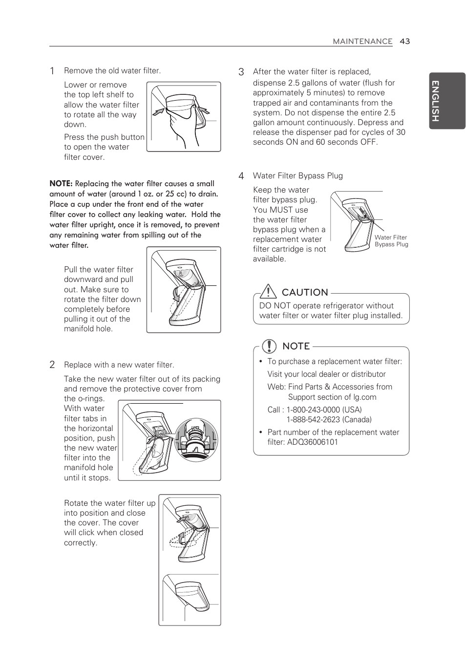 Caution | LG LMX30995ST User Manual | Page 43 / 63