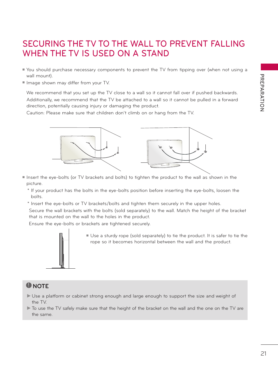 LG 32LD340H User Manual | Page 21 / 317